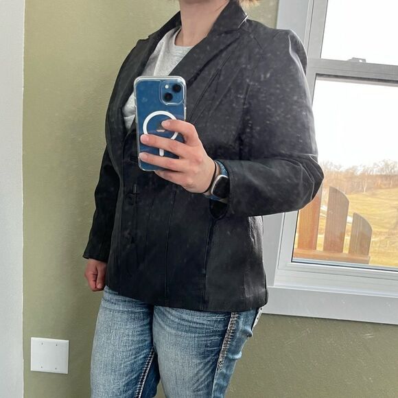 East 5th Genuine Leather Jacket Black Large - Picture 5 of 14